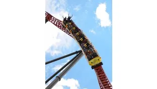 回転するジェットコースター！！落下しないためには？